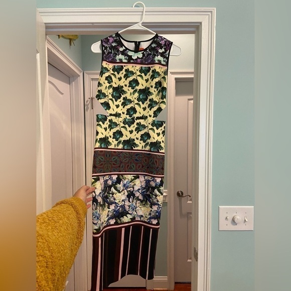 CLOVER Canyon Floral Collage Midi Dress - Picture 5 of 8